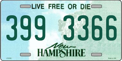 NH license plate 3993366