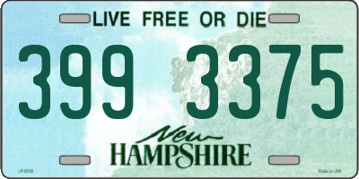 NH license plate 3993375