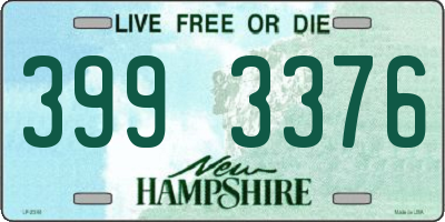 NH license plate 3993376