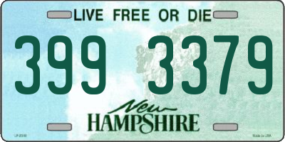 NH license plate 3993379