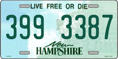 NH license plate 3993387