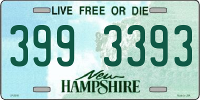 NH license plate 3993393