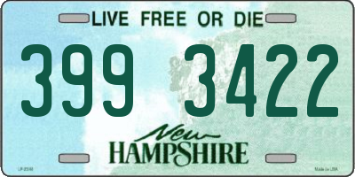 NH license plate 3993422