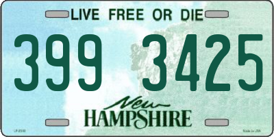 NH license plate 3993425