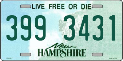 NH license plate 3993431