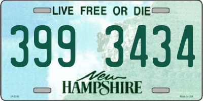 NH license plate 3993434