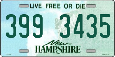 NH license plate 3993435