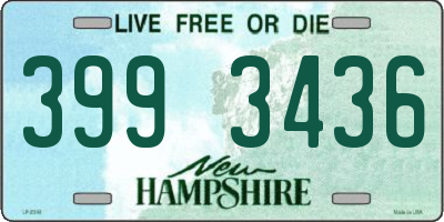 NH license plate 3993436