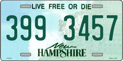 NH license plate 3993457