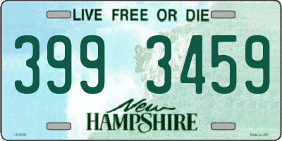 NH license plate 3993459