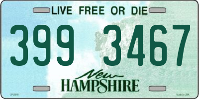 NH license plate 3993467