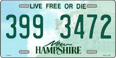 NH license plate 3993472