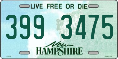 NH license plate 3993475