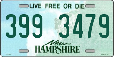 NH license plate 3993479