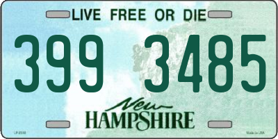 NH license plate 3993485