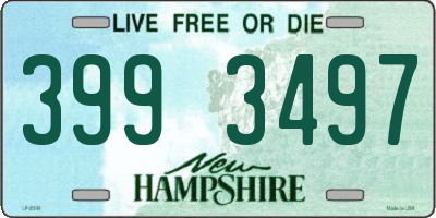 NH license plate 3993497