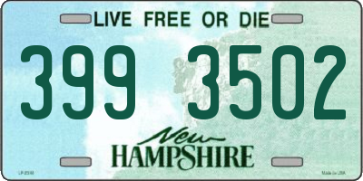 NH license plate 3993502