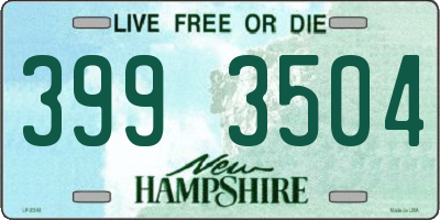 NH license plate 3993504