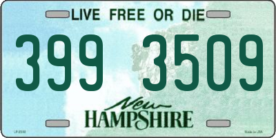 NH license plate 3993509