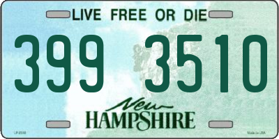 NH license plate 3993510