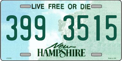 NH license plate 3993515