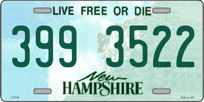 NH license plate 3993522