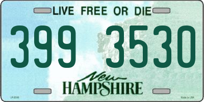 NH license plate 3993530