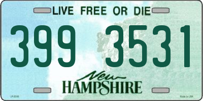 NH license plate 3993531