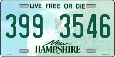 NH license plate 3993546