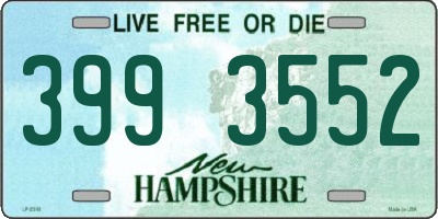 NH license plate 3993552