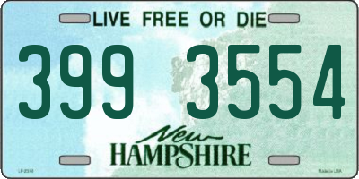 NH license plate 3993554