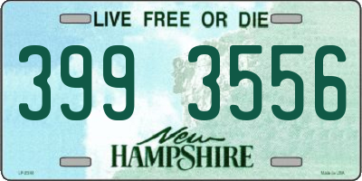 NH license plate 3993556