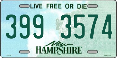 NH license plate 3993574