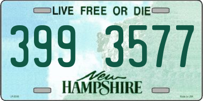 NH license plate 3993577