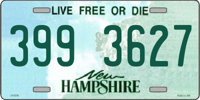 NH license plate 3993627