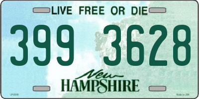 NH license plate 3993628