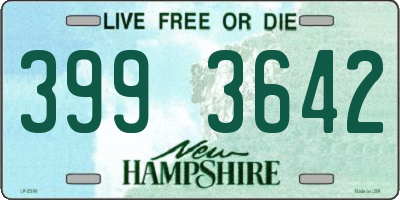 NH license plate 3993642