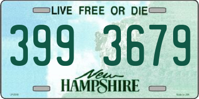 NH license plate 3993679