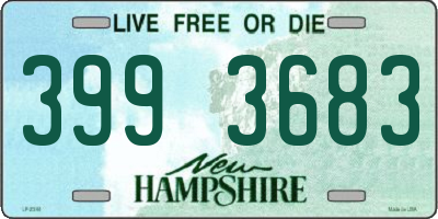 NH license plate 3993683