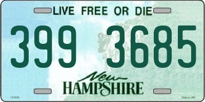 NH license plate 3993685