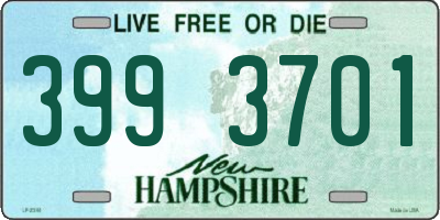 NH license plate 3993701