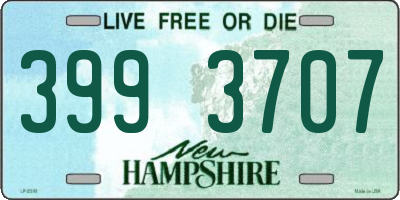 NH license plate 3993707