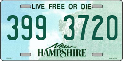 NH license plate 3993720