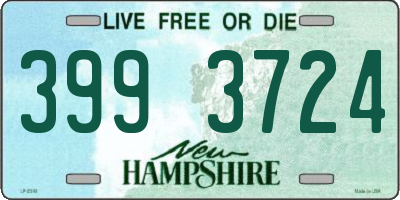 NH license plate 3993724