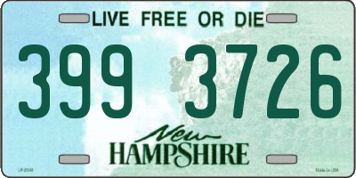 NH license plate 3993726