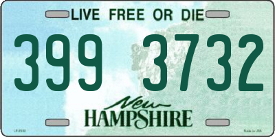 NH license plate 3993732