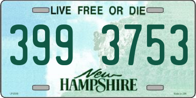 NH license plate 3993753