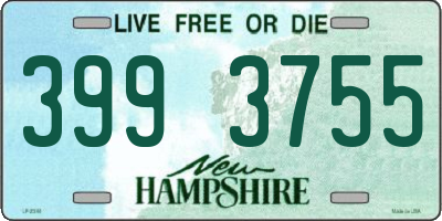 NH license plate 3993755