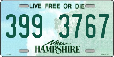 NH license plate 3993767