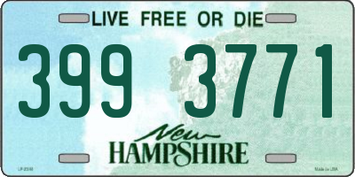 NH license plate 3993771